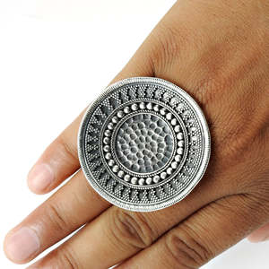 Bohemian Style 925 Sterling Silver Handmade <b>Ring</b> For Women And Girls Perfect Party Or Wedding <b>Ring</b> Available At Reasonable Price - Product Image 4