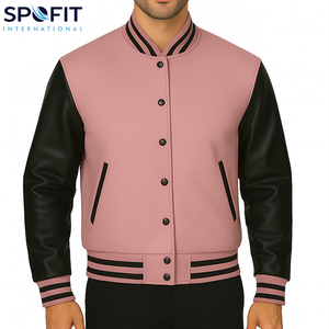 แจ็คเก็ตวาร์ซิตี้คุณภาพสูงสำหรับผู้ชาย ทรงเข้ารูป ดีไซน์แฟชั่นสไตล์วิทยาลัย แจ็คเก็ตวาร์ซิตี้ทันสมัย แจ็คเก็ตวาร์ซิตี้บาสเก็ตบอล ปี 2026 - Product Image 4