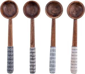 Espátula de madera con mango largo, volteador plano para freír, cucharas de madera hechas a mano, cucharas para postres y arroz, diseño moderno y ecológico - Product Image 6