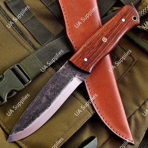 Cuchillo Táctico de Acero al Carbono Forjado a Mano, Afilado como una Navaja, con Mango de Palisandro, para Bushcraft, Camping, Caza y Actividades al Aire Libre, OEM - Product Image 5