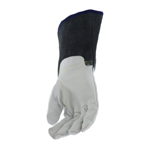 Gants de soudage en cuir de mouton pour hommes, approvisionnement en gros, gants de sécurité industriels robustes, gants mécaniques pour soudage TIG, surface lisse - Product Image 6