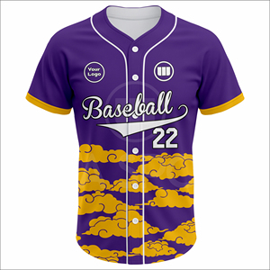 Custom 100% Polyester <b>Baseball</b> Jersey <b>Set</b> Low MOQ Fast Production Breathable Quick Dry Team Uniform OEM Supply USA Market - Product Image 2