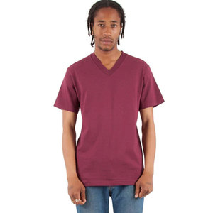 Camisetas de Alta Calidad con Cuello en V de 6.2oz, Estilo Shaka, Algodón Grueso, Ropa Urbana para Hombre, Camisetas de Manga Corta con Cuello en V de 6.2oz al por Mayor - Product Image 1