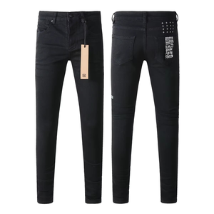 Jeans para Hombre, Corte Recto, Ajustados, Slim Fit, de Diseñador, Pantalones de Mezclilla, Moda Urbana - Product Image 6
