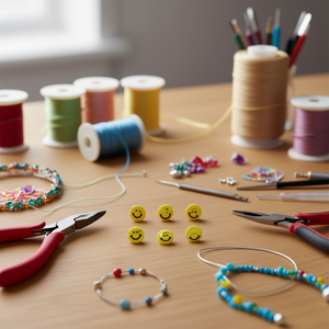 Ilan Abalorios Smiley Face 5x9mm Perles en argile polymère 20 pièces - Product Image 3