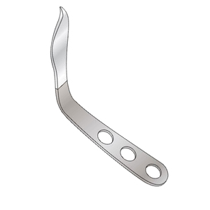 Rétracteur Hohmann à angle de 45 degrés, 200 mm de long, en acier inoxydable chirurgical, ensemble d'instruments manuels certifiés CE, pour utilisation en chirurgie générale, Pakistan - Product Image 1