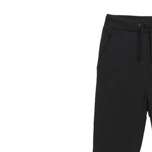 Pantalones Deportivos Negros de Algodón Ecológico para Hombre, con Bolsillos, Cintura Elástica con Cordón, Pantalones Casuales para Correr, de Peso Medio, para Invierno - Product Image 3
