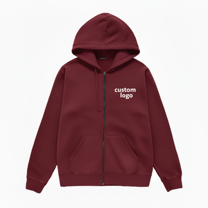 Men Street Wear Hoodie <b>Zipper</b> <b>Jacket</b> High Quality Custom Made Embroidery Patch Work 100% Cotton Sweet Oversized Hooded - Product Image 5