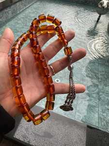 High Quality Custom Made Polished Real Resin Islamic Muslim Custom Size Tasbih Prayer Beads <b>Rosary</b> - Product Image 5