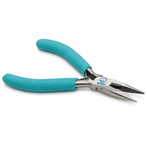 Professional 5 Inch Chain <b>Nose</b> Jewelry Pliers with Side Cutter Double Leaf Spring Stainless Steel Wire Wrapping Tool - Product Image 1