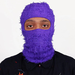 <b>Men</b> Balaclava Turban <b>Hat</b> Camouflage Women <b>Winter</b> Beanie <b>Hats</b> Knitted Personality Pullover Balaclava <b>Hat</b> - Product Image 1