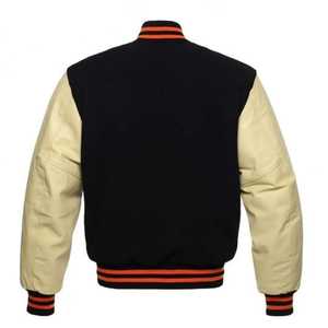 OEM ODM Custom Winter <b>Canvas</b> Baseball Jacket for Men with Embroidery <b>Covered</b> Button Closure V-neck Collar Customized Material - Product Image 6