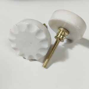 Thanh lịch Turquoise sao khắc đá cẩm thạch Door Knob ngăn kéo kéo xử lý mộc mạc đồ nội thất nhà bếp phần cứng cho dressers có thể điều chỉnh - Product Image 2