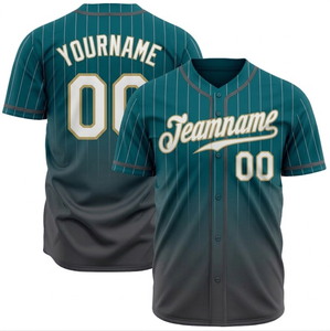 Camiseta de béisbol de alto rendimiento con logotipo y número bordados, de marca privada, a bajo precio, diseñada a medida por fabricantes profesionales con diseño digital. - Product Image 4