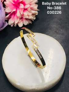 กำไลข้อมือสตรีชุบทองคำขาวสแตนเลสสตีล ดีไซน์เรขาคณิตทันสมัย สำหรับเป็นของขวัญวันเกิด - Product Image 5