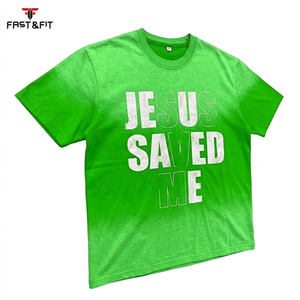 Camiseta de Algodón 100% con Logo, Corte Regular, Lavado Ácido, para Hombre, Personalizable, Tejido Satinado Grueso, Secado Rápido, Venta al Por Mayor - Product Image 3