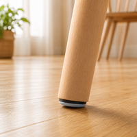 Glissières de chaise de bureau en PTFE autocollantes de 30 mm, patins pour pieds de meubles, pour déplacement sur sols durs