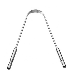 ที่ขูดทำความสะอาดลิ้นในช่องปากสเตนเลสเกรดศัลยกรรมใหม่สำหรับมืออาชีพ - Product Image 2