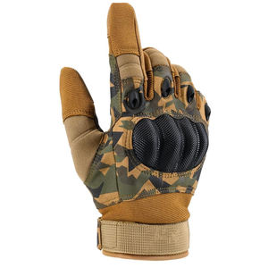 Gants de moto de course robustes, antidérapants, à forte adhérence, couleur unie, en cuir véritable, élégants, pour hommes - Product Image 5