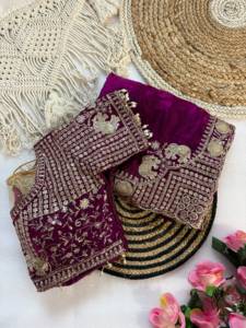 Indian Traditional Ethnic Satin Silk Saree with Embroidery <b>Sequins</b> Work for Wedding Occasion and Festive Function for Women Wear - Product Image 5