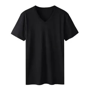 Camisetas de Gimnasio Personalizadas de Alta Calidad, Corte Ajustado, Logotipo Frontal, Secado Rápido, Absorción de Humedad, 100% Lana, Color Negro, Venta al Por Mayor - Product Image 2