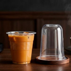 QUANG QUAN Disposable PP Single Wall Round <b>Plastic</b> <b>Cups</b> 95mm 16/20/24 oz for Iced Coffee Cold Tea & Desserts - Product Image 6