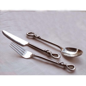 Gold Plated Party Dessert Long Flat Amazing Wooden Handle Stainless Steel Wedding Cake Knife & Server <b>Set</b> - Product Image 3