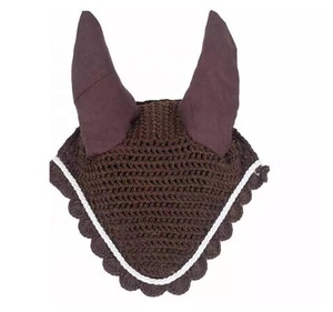 Custom Logo Knitted Breathable Horse Protection Anti Horsefly Ear <b>Bonnets</b> with Customized logo - Product Image 6