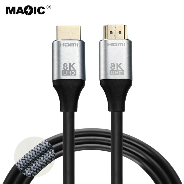 Certified High Speed 48gbps 8k 60hz 4k 120hz Bare Copper 1.5 3m 5m Hdmi 2.1 Male to Male Tv Hdmi Cable 2.0v 2.1v