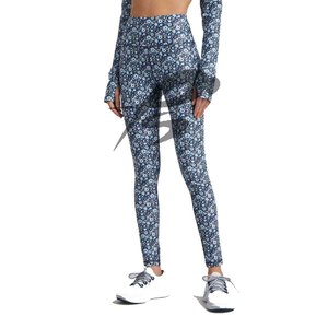 Leggings Deportivos Personalizados para Mujer, Pantalones de Cintura Alta para Entrenamiento, Correr, Yoga, con Bolsillos, Elásticos, con Bloques de Color - Product Image 1
