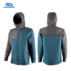 Aropec Fabricant OEM ODM Personnalisé Veste à Capuche Unisexe Anti-UV en Néoprène Imprimée en Sérigraphie avec Fermeture Éclair sur la Poitrine 3.0mm pour Surf et Sports Nautiques - Product Image 1