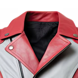 Men Genuine Leather <b>Winter</b> Stand Collar Slim Fit Breathable Windproof Custom Made High Quality Leather <b>Jacket</b> - Product Image 2