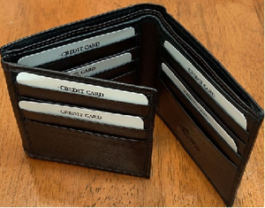 Nueva Cartera Delgada para Hombre, de Cuero de Grano Completo, Color Negro, Cierre Plegable, Diseño Minimalista, Corta, para Tarjetas de Crédito, Uso Diario - Product Image 4