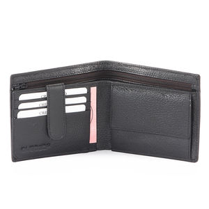 Cartera Corta Abierta de Cuero Genuino Personalizada, Unisex, de Cuero de Grano Completo, Antirrobo, Estilo Japonés, Forro de Poliéster, 5 Pulgadas - Product Image 3