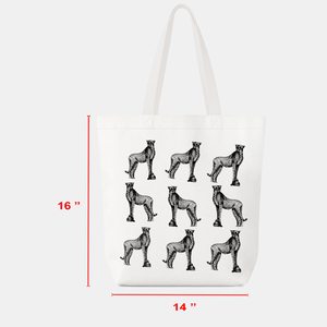 Sacs shopping en coton de qualité supérieure, élégants, imprimés d'animaux, 100% OEM, au meilleur prix en Inde. - Product Image 5