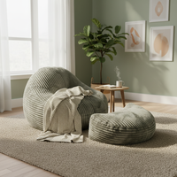Luxuriöses Kompressions-Loungesessel-Set mit Ottoman, Modernes Gepolstertes Faulenzersofas, Lesesessel für Wohnzimmer, OEM-Hersteller