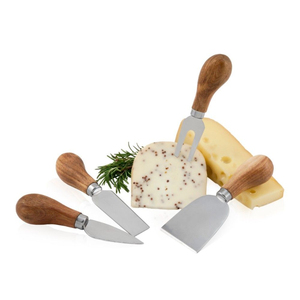 Ensemble de couteaux à fromage avec manche en marbre blanc, finition dorée, lames en acier inoxydable, outils de service de cuisine de luxe faits à la main pour les événements à domicile - Product Image 2