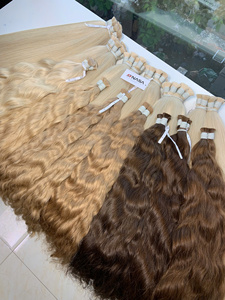 Extensiones de Cabello Humano a Granel, Doble Trama, Cabello Virgen Vietnamita, 100g, Ondulado Natural, Todos los Colores, 60 cm de Largo - Product Image 3