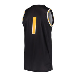 Maillot de basketball de qualité supérieure 2026 pour hommes – Tissu respirant en maille, couleur jaune uni, sans manches, col en V, tenue de sport - Product Image 3