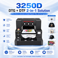 Impresora A3 DTF DTG 3250D 2 en 1 XP600, Máquina de Impresión Directa a Película para Camisetas, 2880dpi, para Negocios de Ropa Personalizada