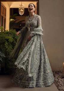 Robe de soirée pakistanaise pour femmes, robe de soirée de luxe brodée, tenue de soirée formelle pour invitées de mariage - Product Image 5