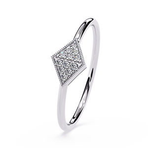 Bague en or blanc avec diamant taille princesse, diamants naturels certifiés GIA, bijoux de fiançailles pour femmes, style classique - Product Image 2