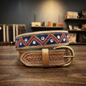 Ceintures en cuir véritable faites à la main, style vintage, avec boucle rectangulaire en acier personnalisée, écologiques, imperméables, robustes et durables pour hommes - Product Image 1