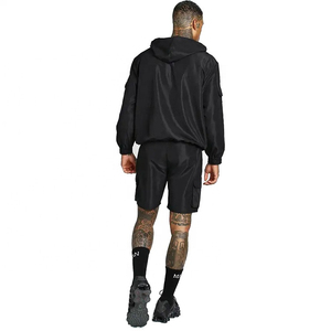 Coupe-vent en nylon personnalisé avec logo imprimé OEM pour homme, survêtement de sport léger style hip-hop avec short de survêtement - Product Image 6