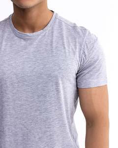 เสื้อยืดผู้ชายแขนสั้นทรงปกติผ้าฝ้ายแท้ 100% สไตล์ลำลอง ขายดี - Product Image 4