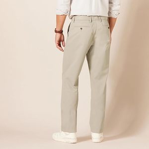 Pantalon chino Aero pour homme, coupe classique, infroissable, devant plat, grandes tailles, professionnel, décontracté, pour le travail - Product Image 3