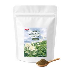 Té Verde en Polvo de Jazmín Certificado 100g de KEI FU para Té de Burbujas, Té con Leche y Aderezos (HALAL/HACCP/ISO 22000) Vida Útil de 24 Meses - Product Image 1