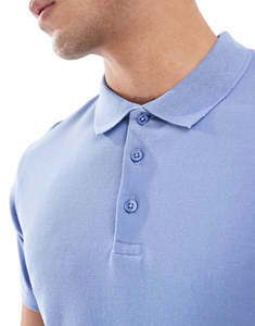 Chemises de golf pour hommes à manches courtes en coton 100% - Tailles grandes - Logo personnalisé avec broderie - Chemises polo pour hommes - Product Image 4