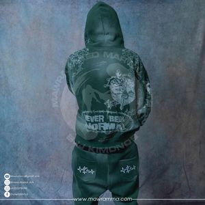 Vintage <b>Sun</b> Faded Winter Hoodie Rhinestone Embroidery Heavyweight 100% Cotton Oversized Streetwear Mens Custom Logo Pullover - Product Image 2