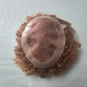 Prothèse capillaire homme en cheveux humains indiens Remy bouclés, base mono - TAZ HAIR BANGLADESH - Product Image 1